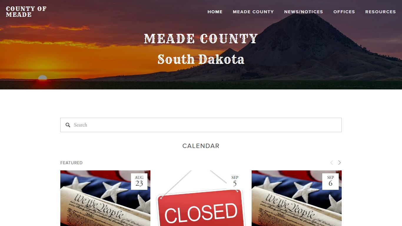 County of Meade - Meade County, South Dakota
